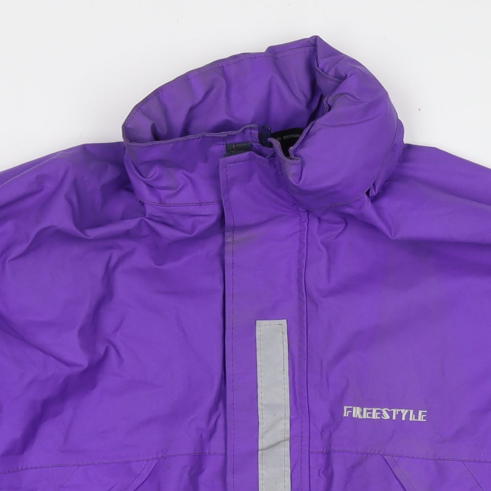 Freestyle Womens Purple Jacket Size L Zip - Technical