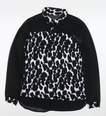 Womens UK Size M NEXT Black Basic Blouse