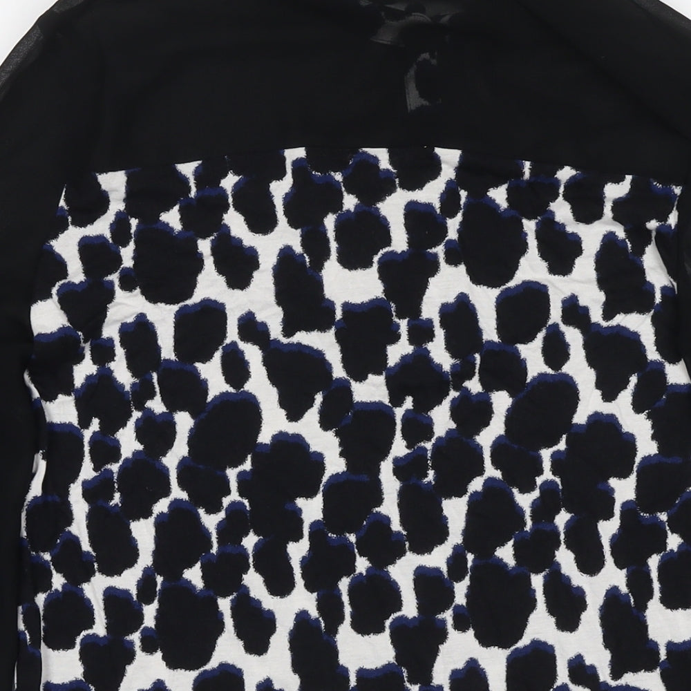 Womens UK Size M NEXT Black Basic Blouse