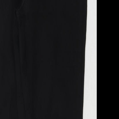 Miss Selfridge Womens Black Cotton Skinny Jeans Size 12 L27 in Regular Zip