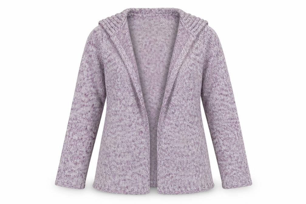 Womens UK Size M Bonmarché Purple Cardigan Jumper