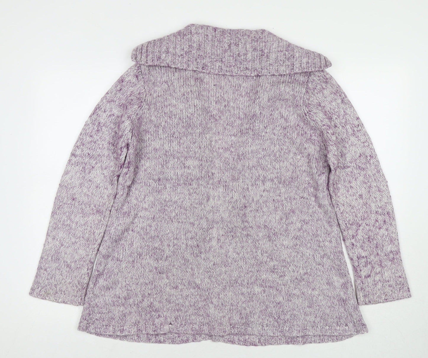 Womens UK Size M Bonmarché Purple Cardigan Jumper