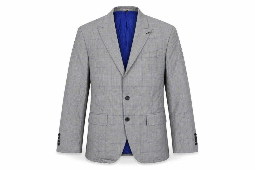 Marks & Spencer Mens Grey Polyester Jacket Suit Jacket Size 40 Regular