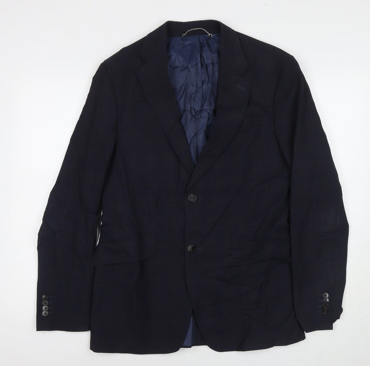 Mens UK Size 40 Zara Regular Blue Suit Jacket