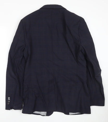 Mens UK Size 40 Zara Regular Blue Suit Jacket