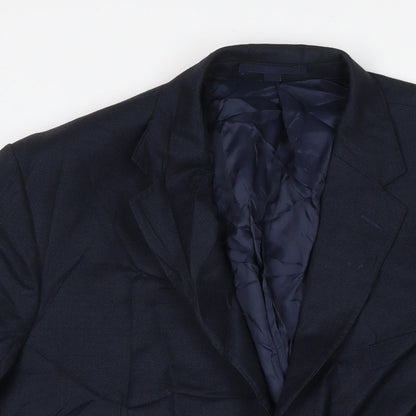Mens UK Size 44 Marks and Spencer Regular Blue Suit Jacket