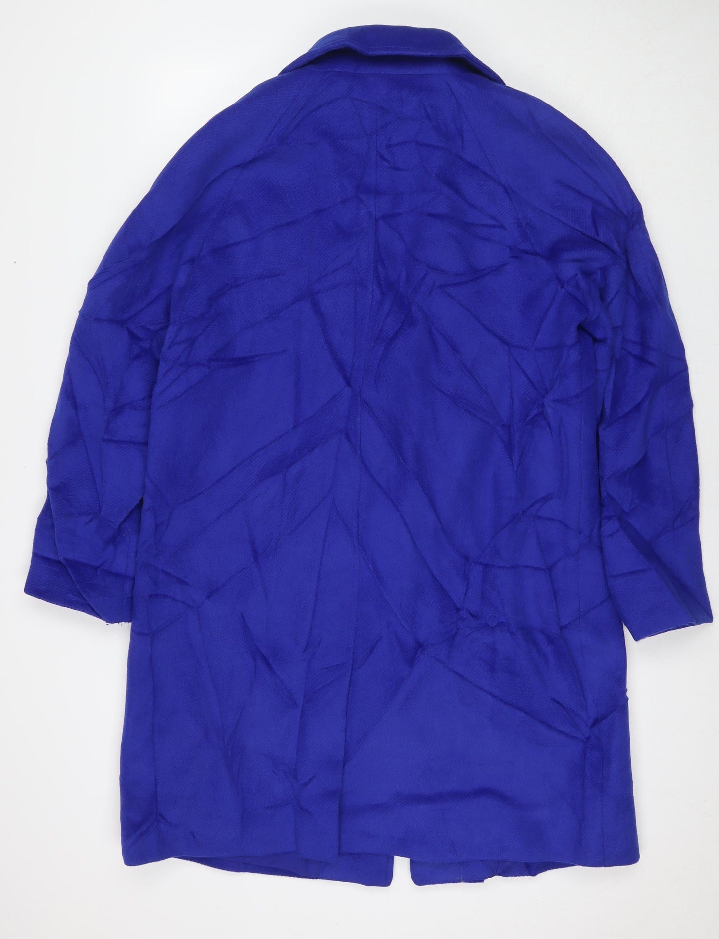 Womens UK Size 12 Marks and Spencer Blue Overcoat