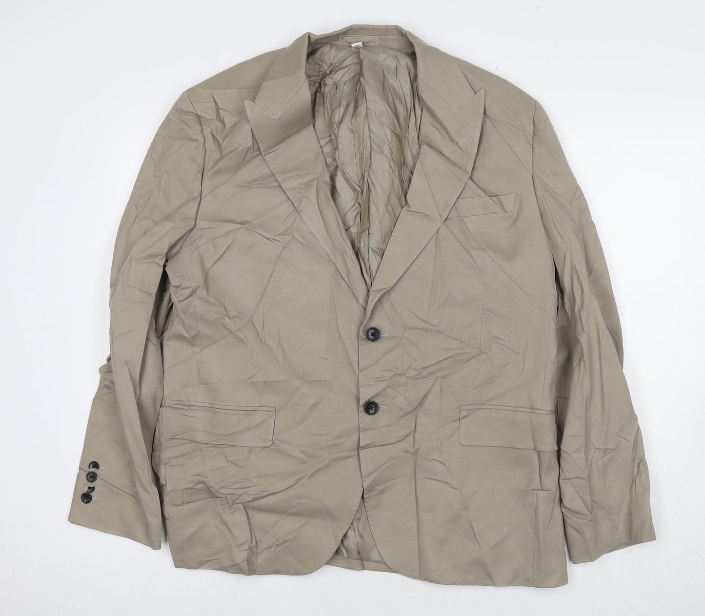 Mens UK Size 44 Marks and Spencer Regular Beige Suit Jacket