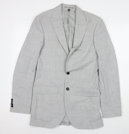 Mens UK Size 34 Marks and Spencer Regular Grey Suit Jacket