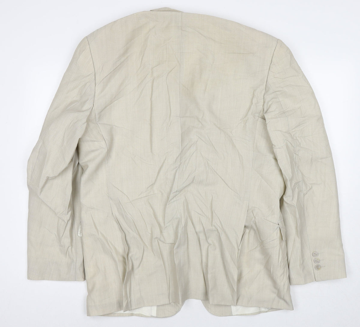 Konen Mens Beige Polyester Jacket Suit Jacket Size 44 Regular