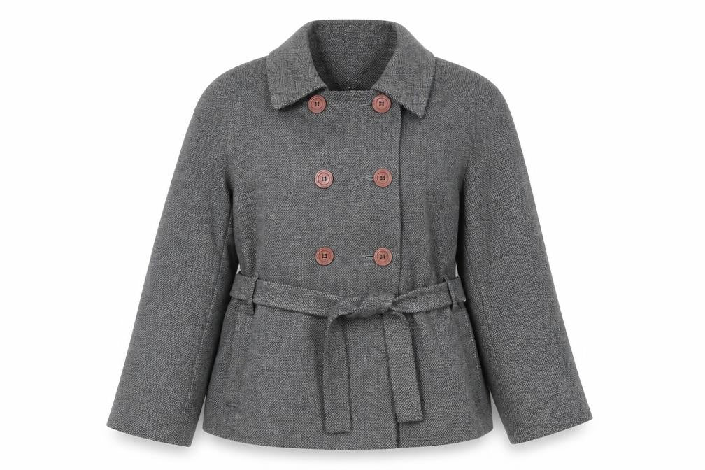 Womens UK Size 18 CMD Grey Pea Coat