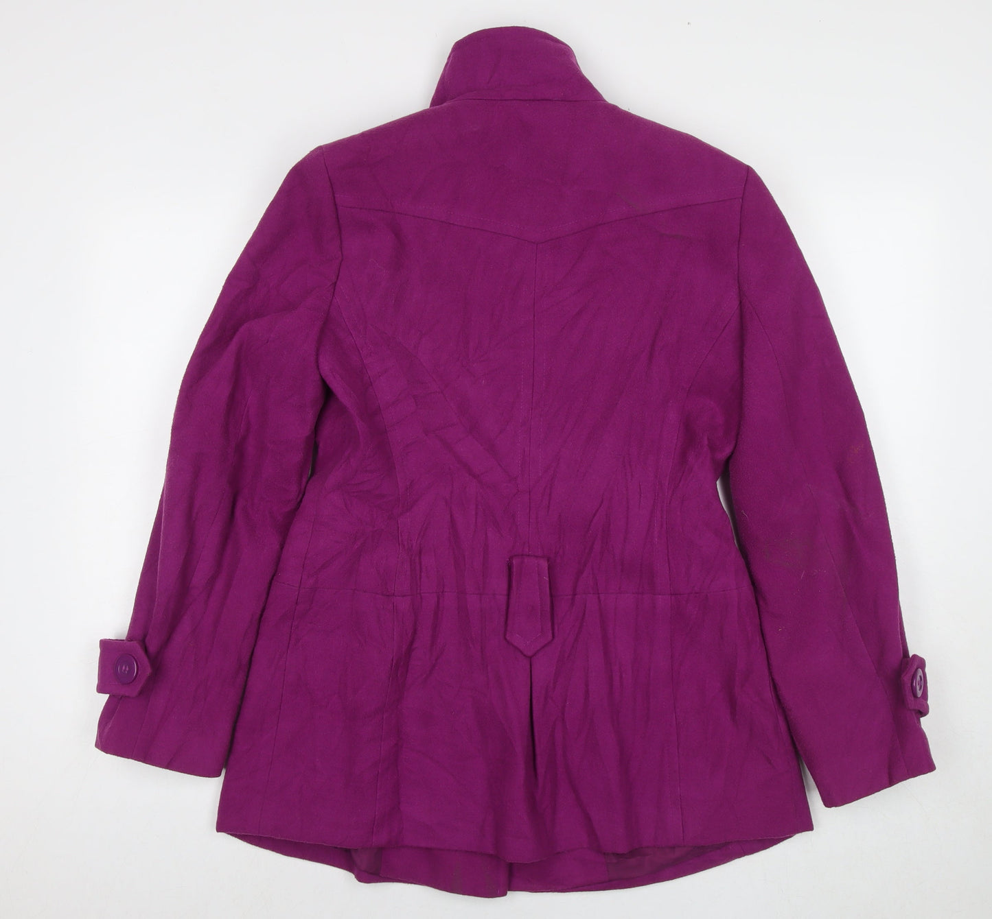Womens UK Size 12 Dunnes Stores Purple Overcoat