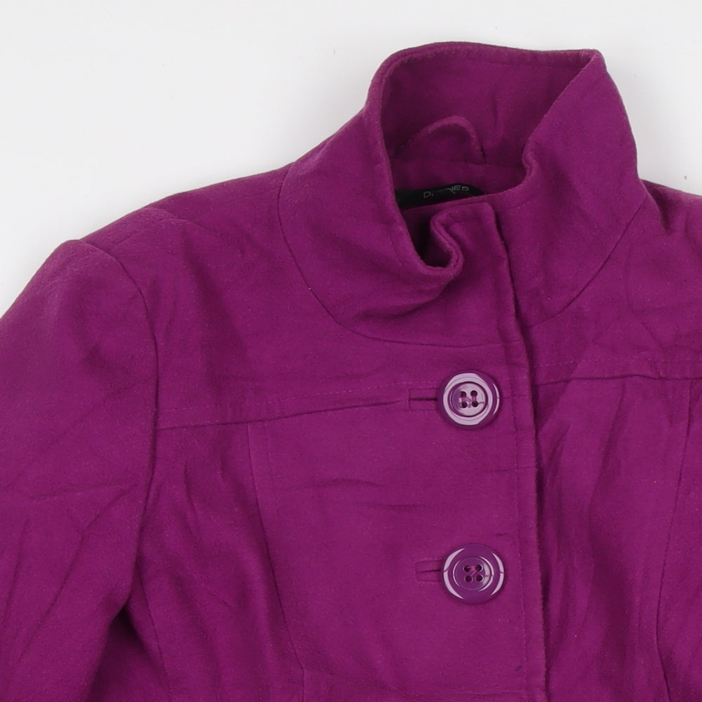 Womens UK Size 12 Dunnes Stores Purple Overcoat