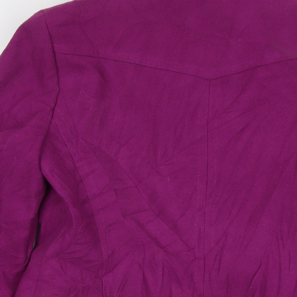 Womens UK Size 12 Dunnes Stores Purple Overcoat