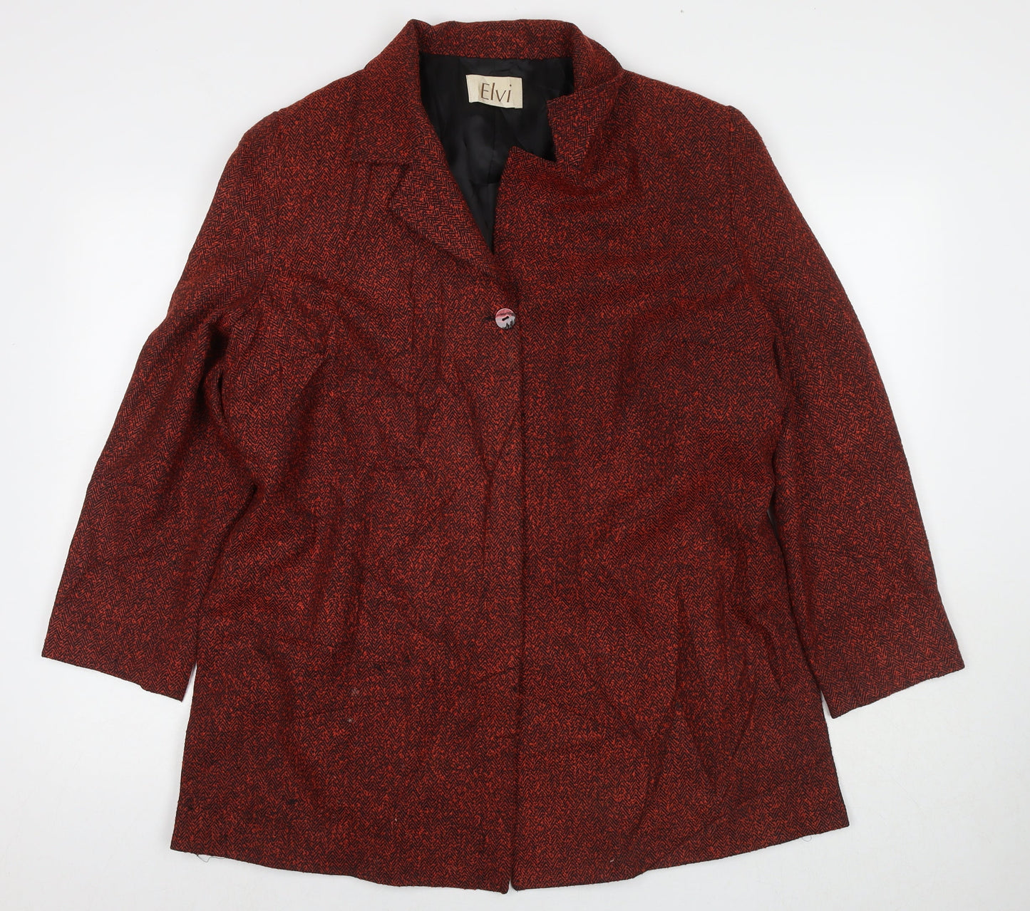 Womens UK Size 18 ELVI Red Overcoat