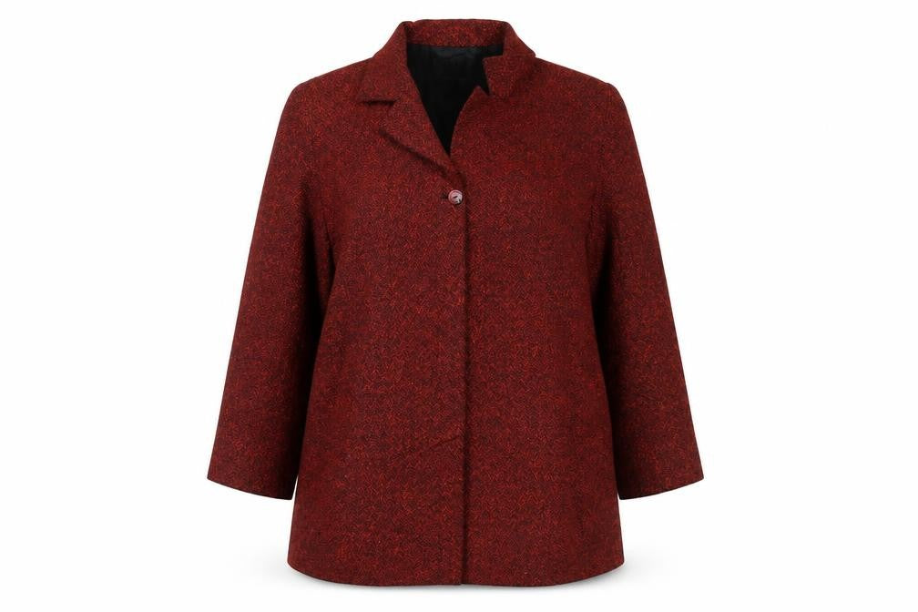 Womens UK Size 18 ELVI Red Overcoat