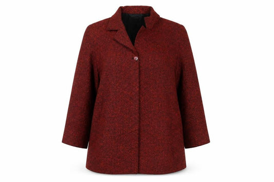 Womens UK Size 18 ELVI Red Overcoat