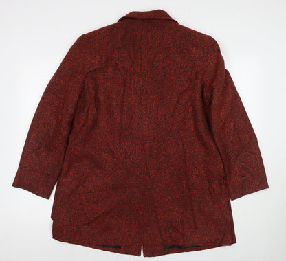 Womens UK Size 18 ELVI Red Overcoat