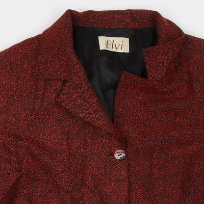 Womens UK Size 18 ELVI Red Overcoat
