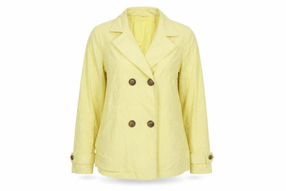 Womens UK Size 12 Debenhams Yellow Trench Coat