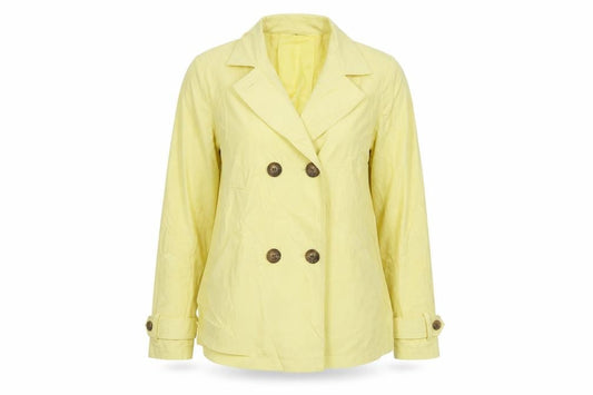 Womens UK Size 12 Debenhams Yellow Trench Coat