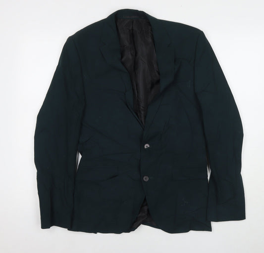 Mens UK Size 36 Selected Homme Regular Green Suit Jacket