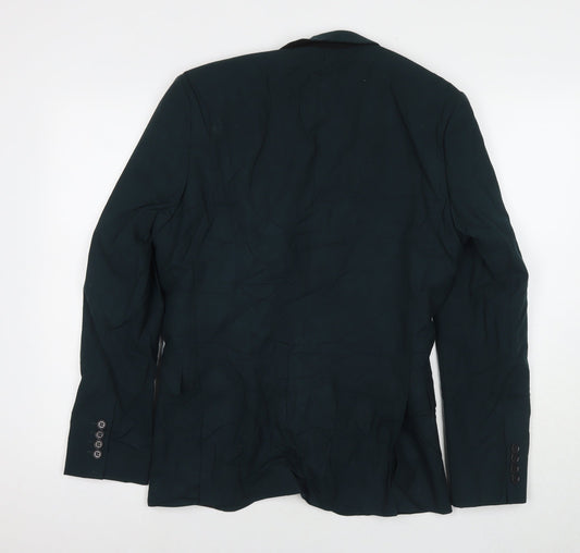 Mens UK Size 36 Selected Homme Regular Green Suit Jacket
