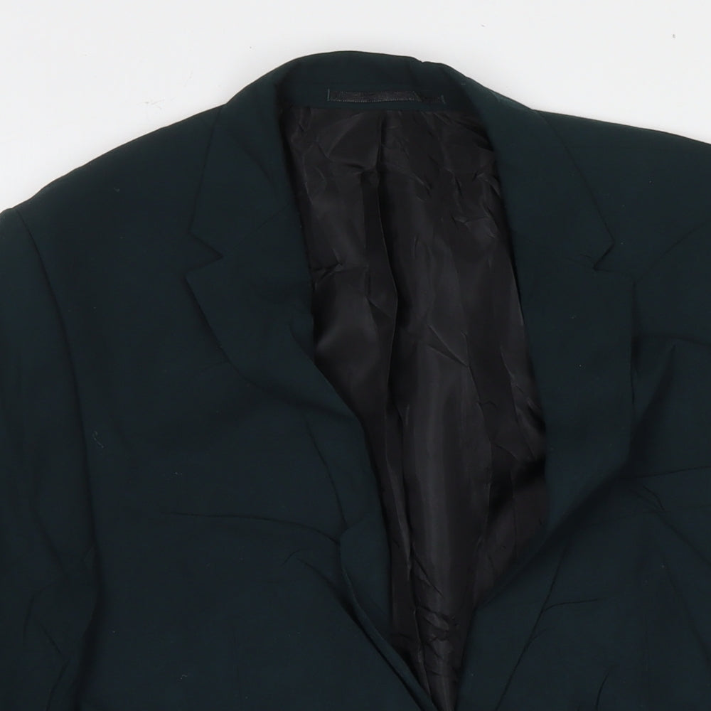 Mens UK Size 36 Selected Homme Regular Green Suit Jacket