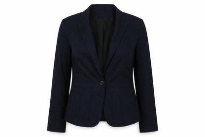 H&M Womens Blue Jacket Blazer Size 10 Button