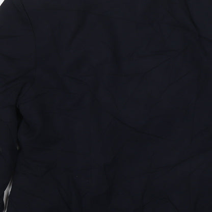 H&M Womens Blue Jacket Blazer Size 10 Button