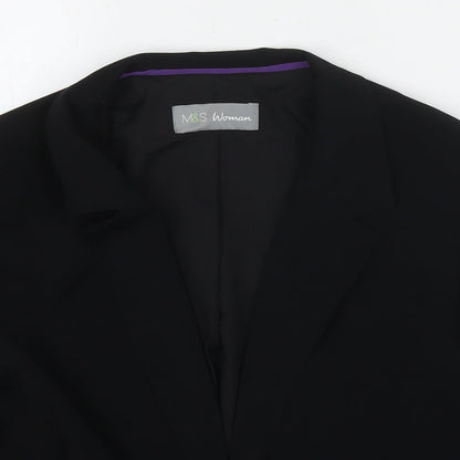 Womens UK Size 14 Marks and Spencer Black Jacket