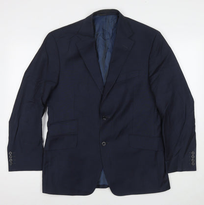 Mens UK Size 40 Marks and Spencer Regular Blue Suit Jacket