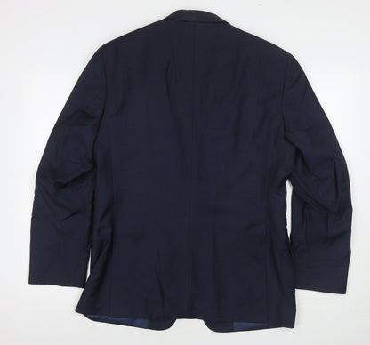 Mens UK Size 40 Marks and Spencer Regular Blue Suit Jacket