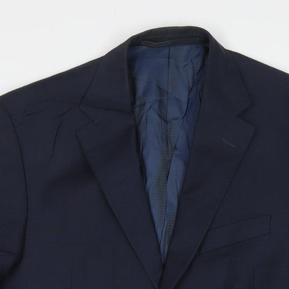 Mens UK Size 40 Marks and Spencer Regular Blue Suit Jacket