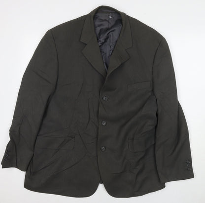 Mens UK Size 44 Debenhams Regular Green Suit Jacket