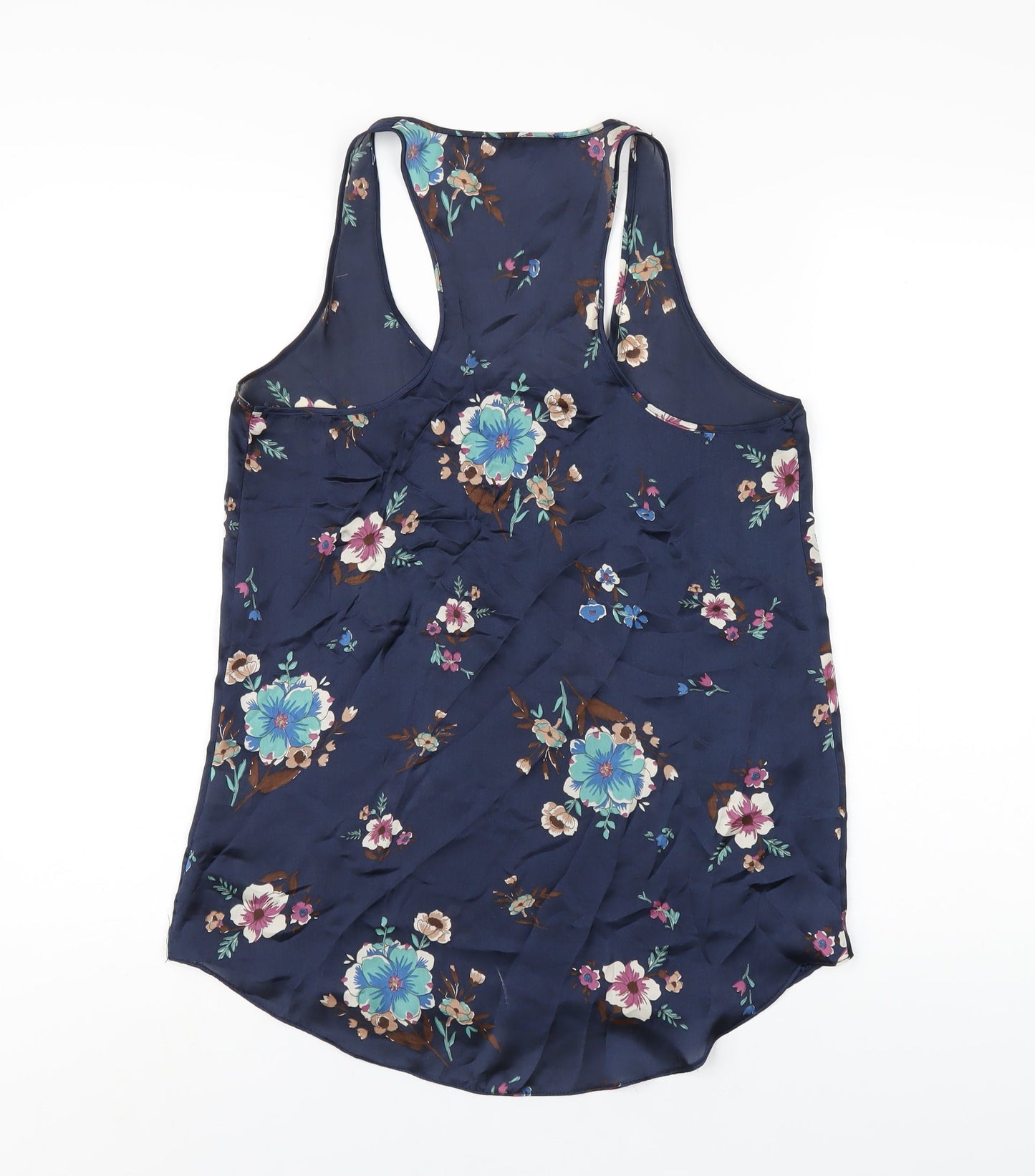 Womens UK Size 10 River Island Blue Basic Tank