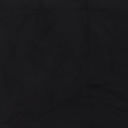 Dorothy Perkins Womens Black Viscose A-Line Skirt Size 16 Zip
