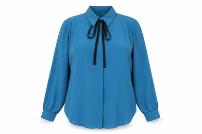 Marks & Spencer Womens Blue Polyester Basic Button-Up Size 16 Collared