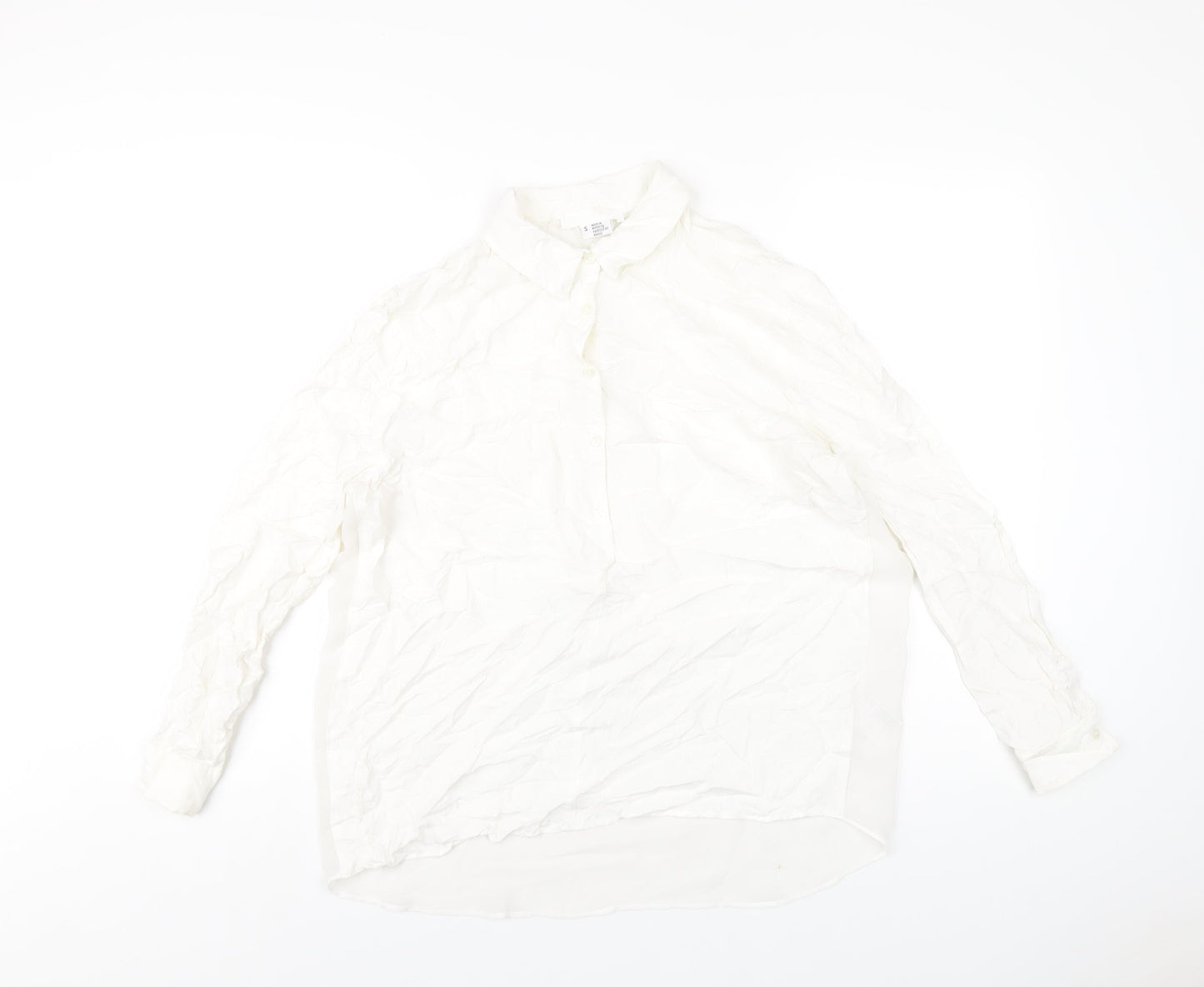 Womens UK Size S Cooperative White Basic Blouse