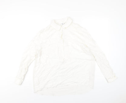 Womens UK Size S Cooperative White Basic Blouse