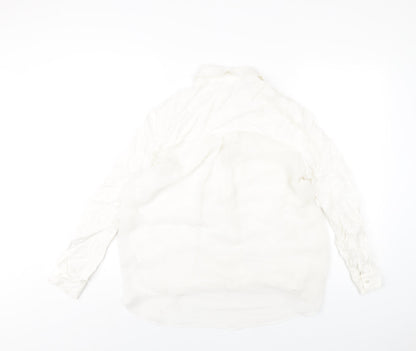Womens UK Size S Cooperative White Basic Blouse