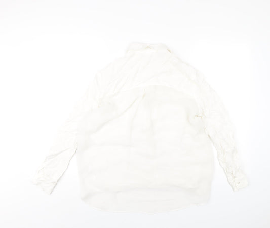 Womens UK Size S Cooperative White Basic Blouse