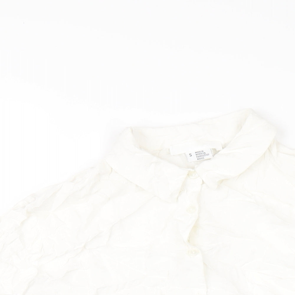 Womens UK Size S Cooperative White Basic Blouse
