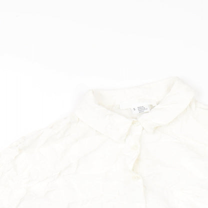 Womens UK Size S Cooperative White Basic Blouse
