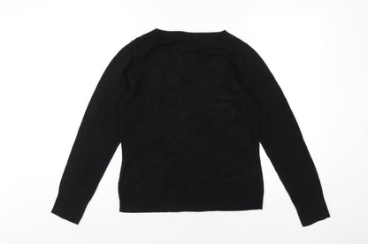 Womens UK Size 12 BHS Black Basic T-Shirt