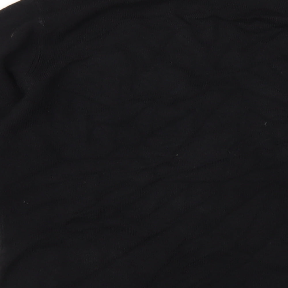 Womens UK Size 12 BHS Black Basic T-Shirt
