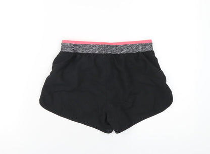 Domyos Womens Black Polyester Athletic Shorts Size XS Regular