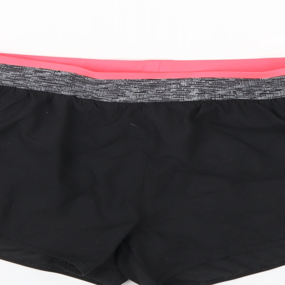 Domyos Womens Black Polyester Athletic Shorts Size XS Regular