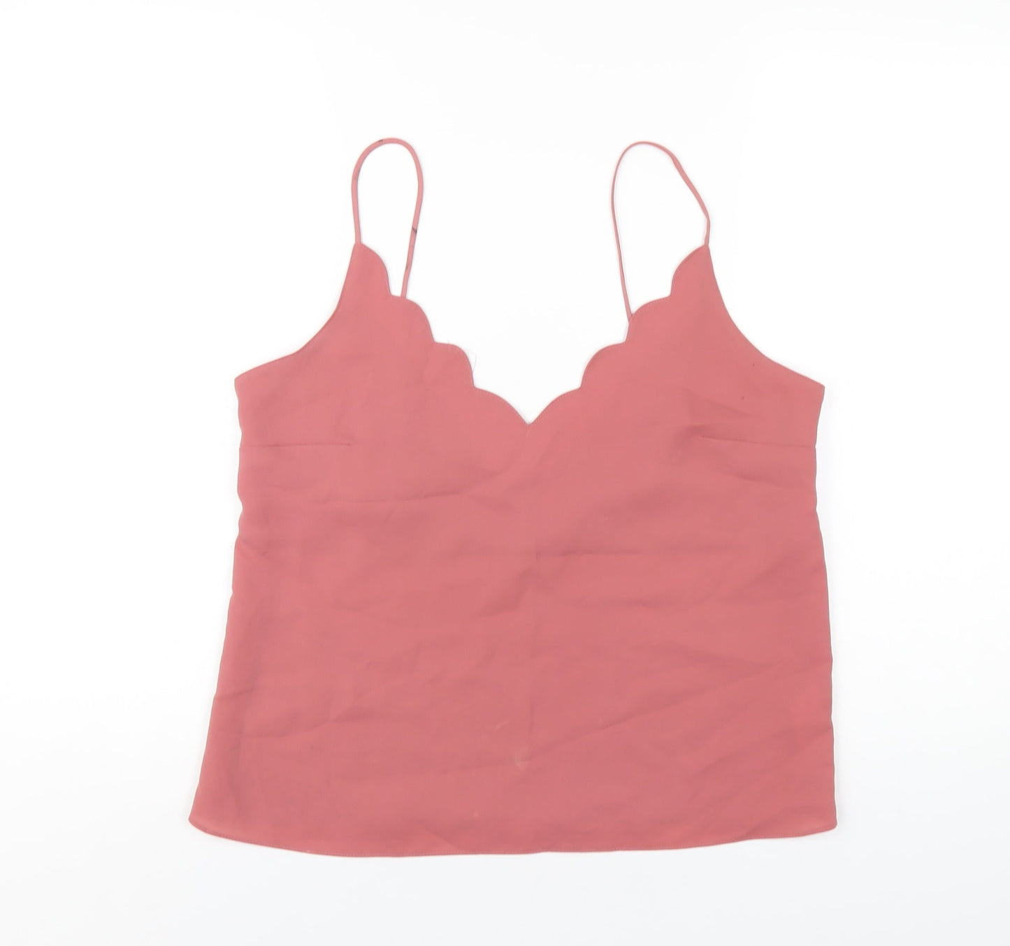 Womens UK Size 12 Topshop Pink Camisole T-Shirt