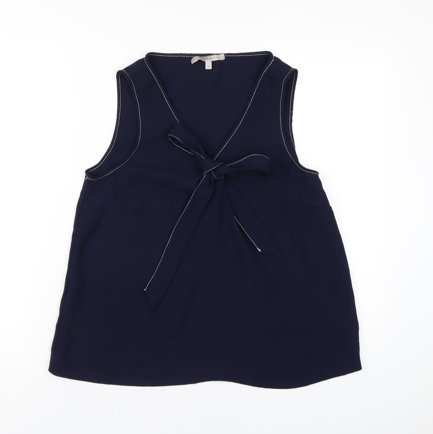 Womens UK Size 12 Marks and Spencer Blue Basic Tank
